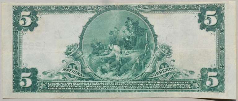 Uncirculated $ 5 Butchers & Drovers Bank NY Series 1902 National Note