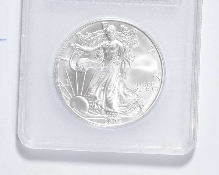 2005 American Silver Eagle - 1st Day Of Issue - .999 Fine Silver