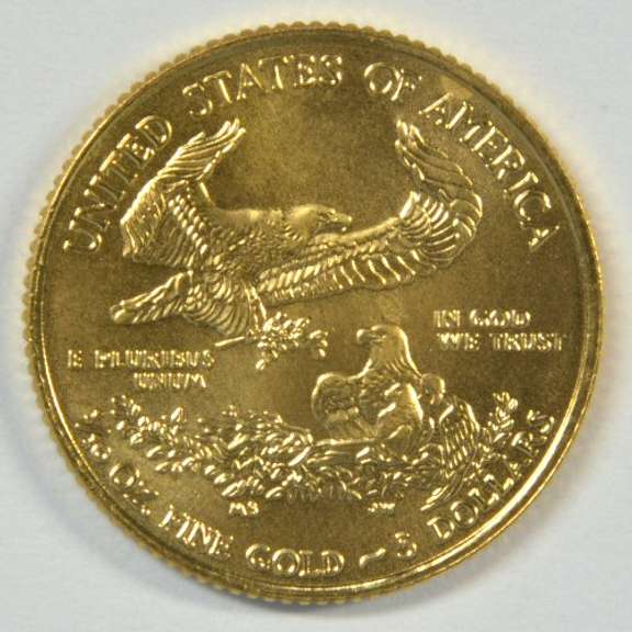 Pristine Superb Gem BU 2016 $5 American Gold Eagle coin