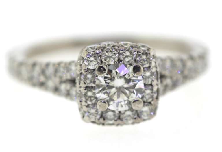 Sparkling White Gold Diamond Wedding Set