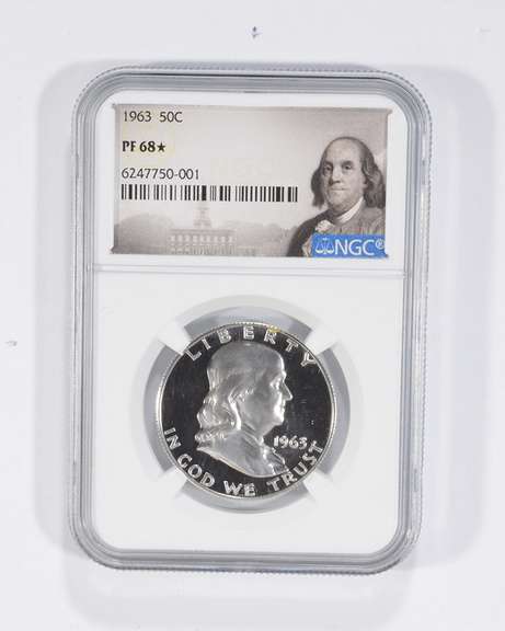 PF68* 1963 Franklin Half Dollar - Graded NGC