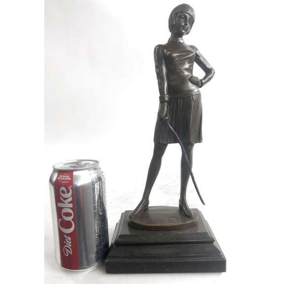 Figure of a Young Woman Bronze Figurine