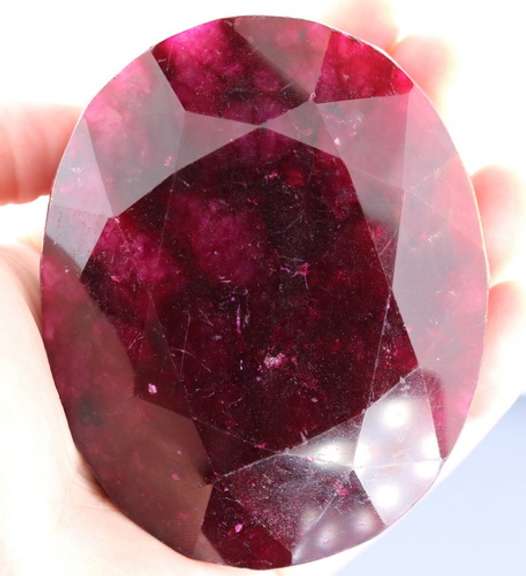 Impressive! 2,244.5ct dark violet red Brazilian Ruby