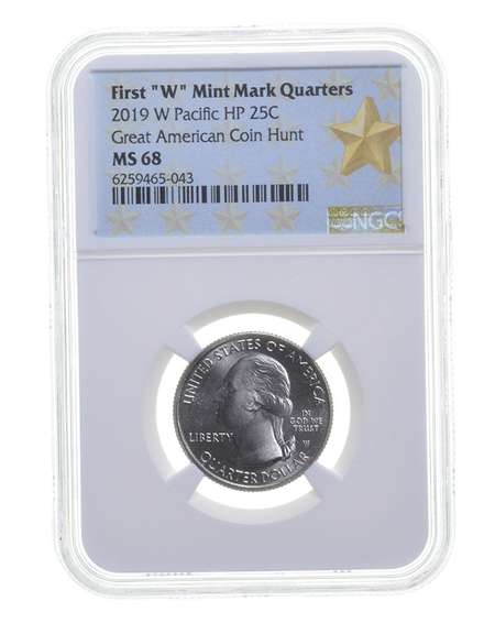 MS68 2019-W War In The Pacific HP Quarter - Graded NGC