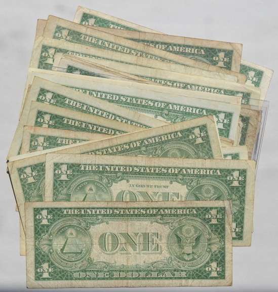 68 $ 1 Silver Certificates