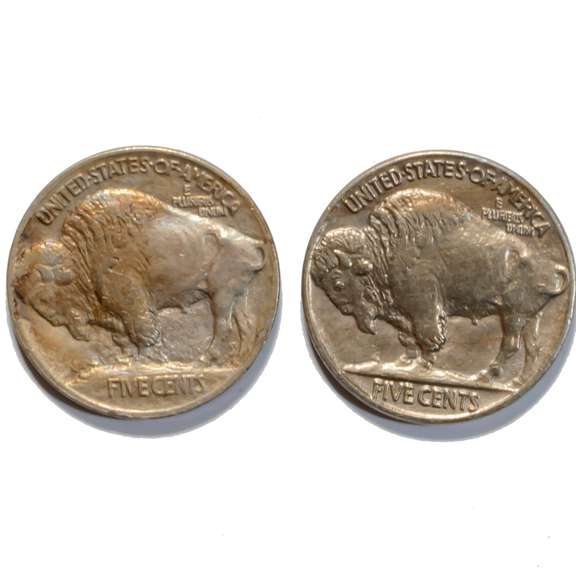1913 &1914 Buffalo Nickels
