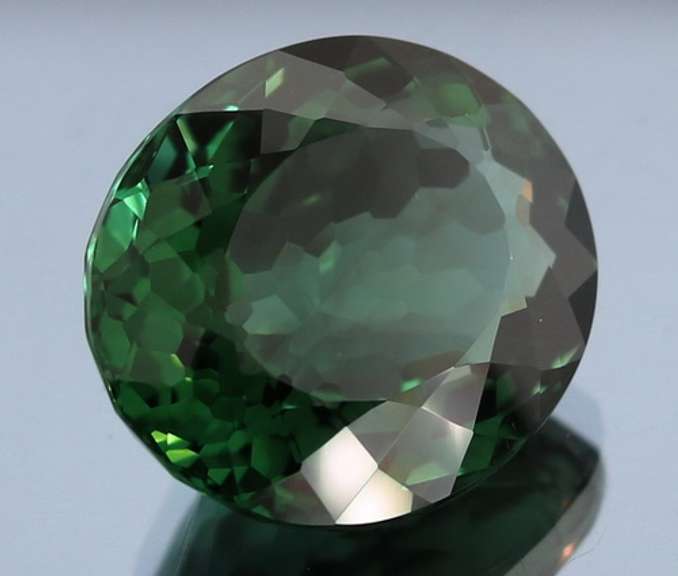 32.26ct top green hue created Amethyst