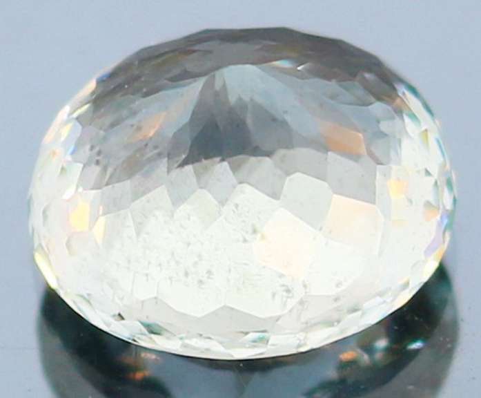 High fire 5.37ct platinum blue Aquamarine