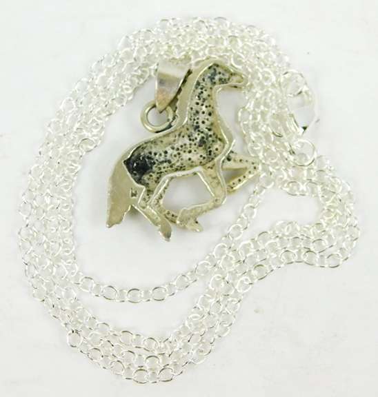 Sterling Horse Pendant & Chain