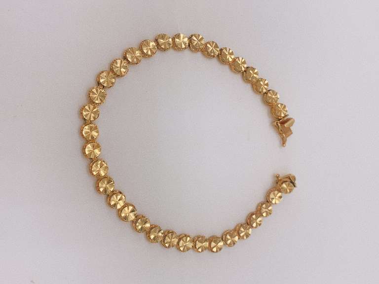 14kt Solid Yellow Gold Bracelet