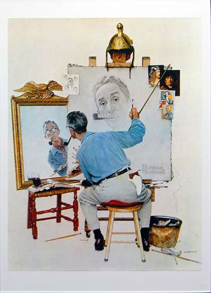 Norman Rockwell, Mirror Self Portrait