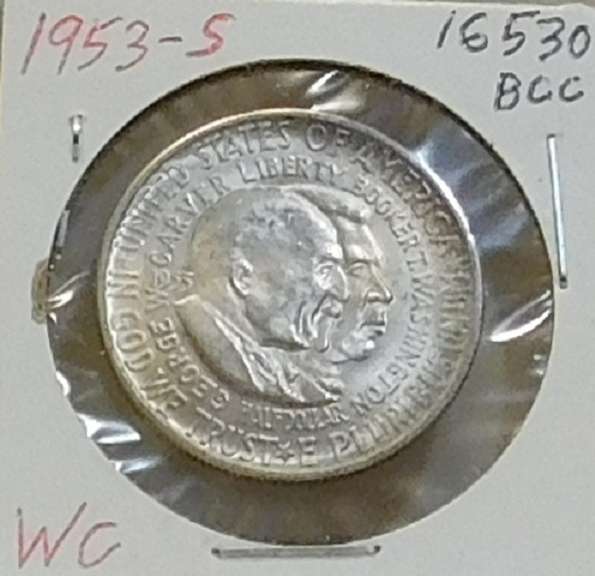 1953-S Wash Carver Silver Half Choice/Gem