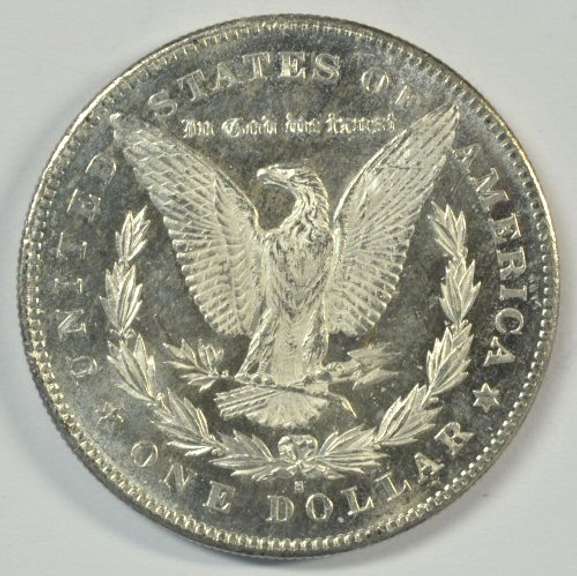 Prooflike choice BU 1878-S Morgan Silver Dollar