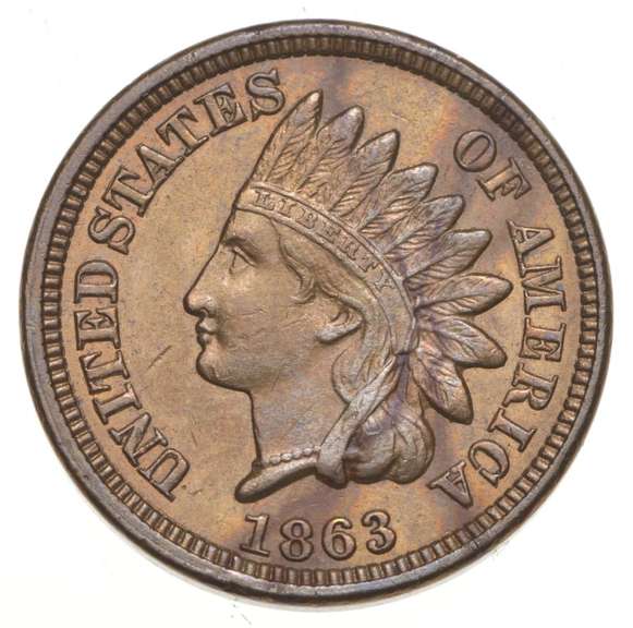 1863 Indian Head Cent