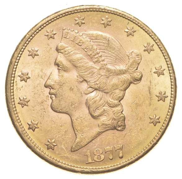1877 $20 Liberty Head Gold Double Eagle