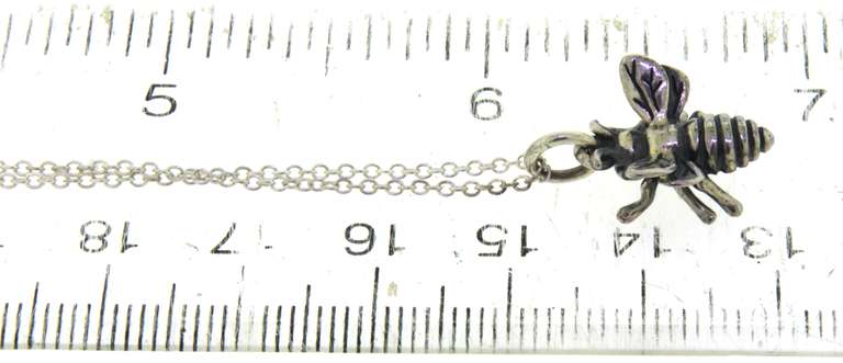 Sterling Silver Bee Necklace
