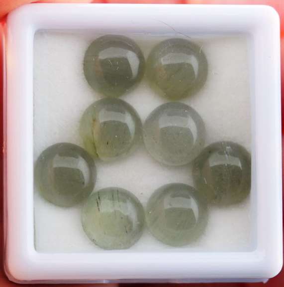 Matched! 28.54ct mossy green Aventurine set