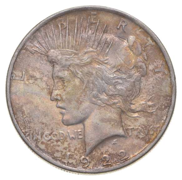 1922 Peace Silver Dollar - Interesting Color