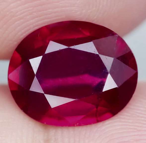Rich blood red 4.83ct Ruby from Madagascar
