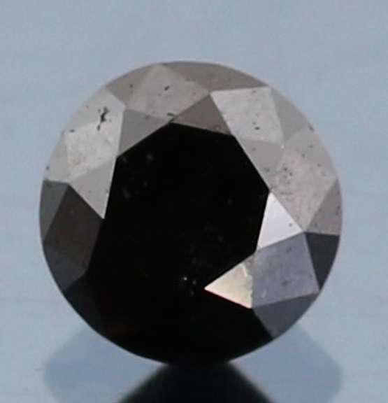 Very fine 1.12ct smooth cut Black Diamond solitaire