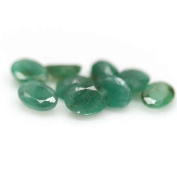 6.61ct 9 piece Zambian Emerald parcel