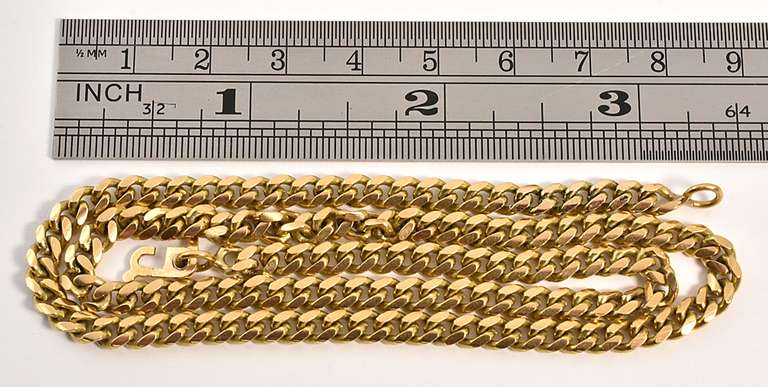 Practical Heavy 18k Standard Link Necklace