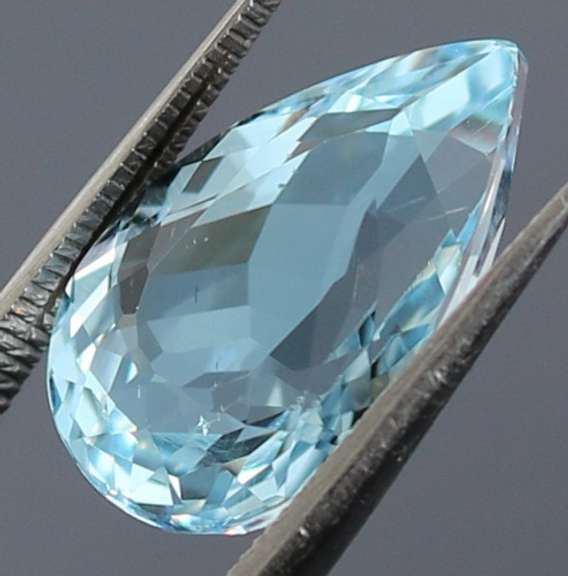 Premium sky blue 9.45ct pear cut Topaz