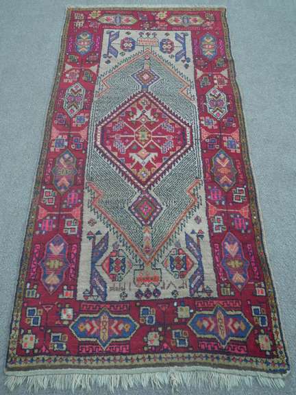 Handmade Shirvan Design 3.8x7.9