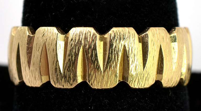 Gorgeous Carved Band in 14KT Yellow Gold