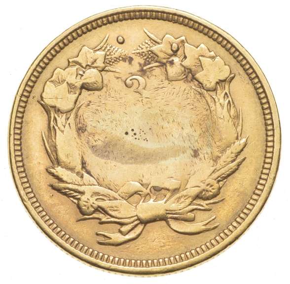 Worn Date $3.00 Indian Princess Head Gold Three Dollars