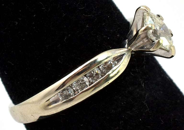 Elegant 0.36CTW Diamond Ring in 14KT White Gold