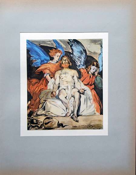 Vintage Edouard Manet, Dead Christ with Angels