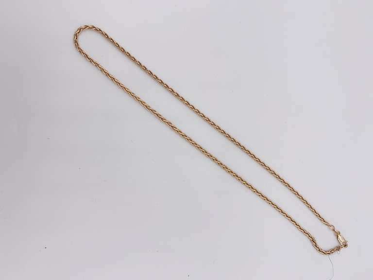 14kt Yellow Gold Byzantine Chain Necklace
