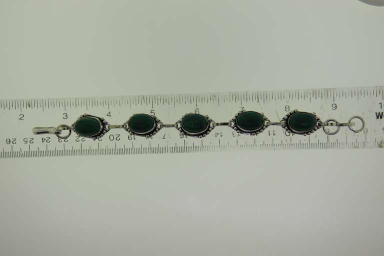 Silver-Tone Quartz Gemstone Bracelet