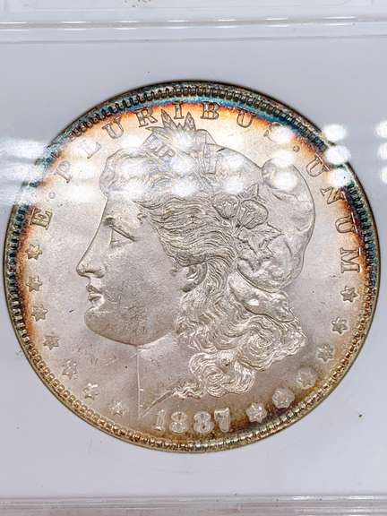 MS64 1887 Morgan Silver Dollar