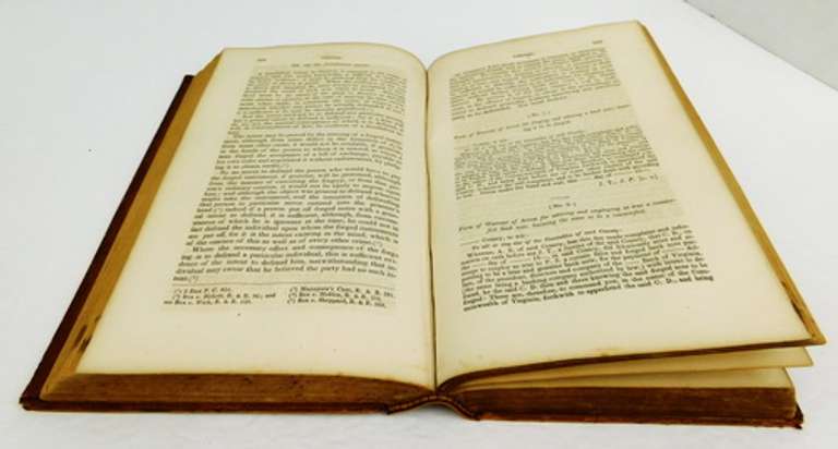 1850 Mayo's Virginia Guide to Magistrates Leather Book
