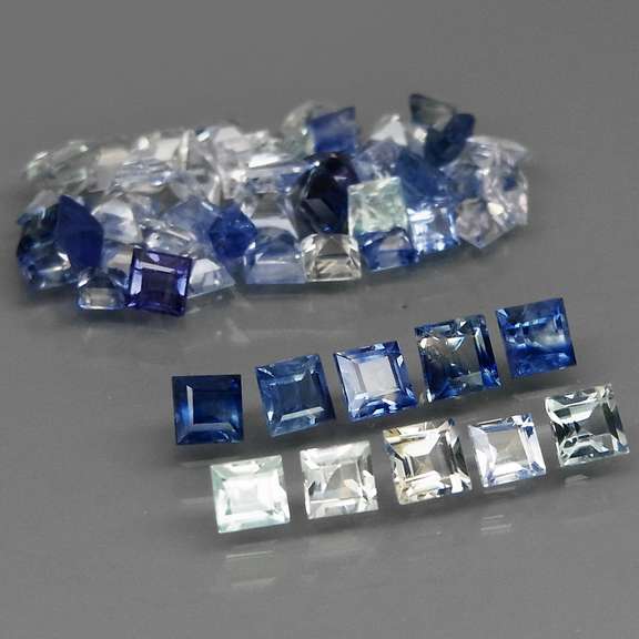 Exquisite 4.50ct 50 piece Ceylon Sapphire set