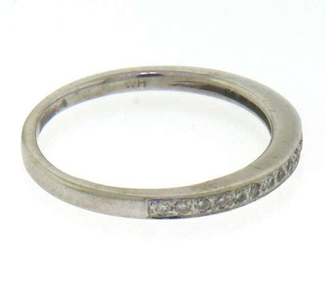 Elegant White Gold Diamond Band