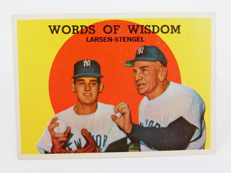 Topps Larsen and Stengel Baseball Card