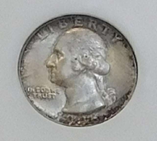 1946-S Silver Wash Qtr NGC MS-66