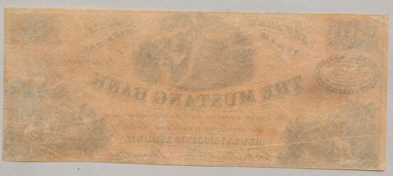 50 Mustang Bank Of New York City Advertising Scrip Note