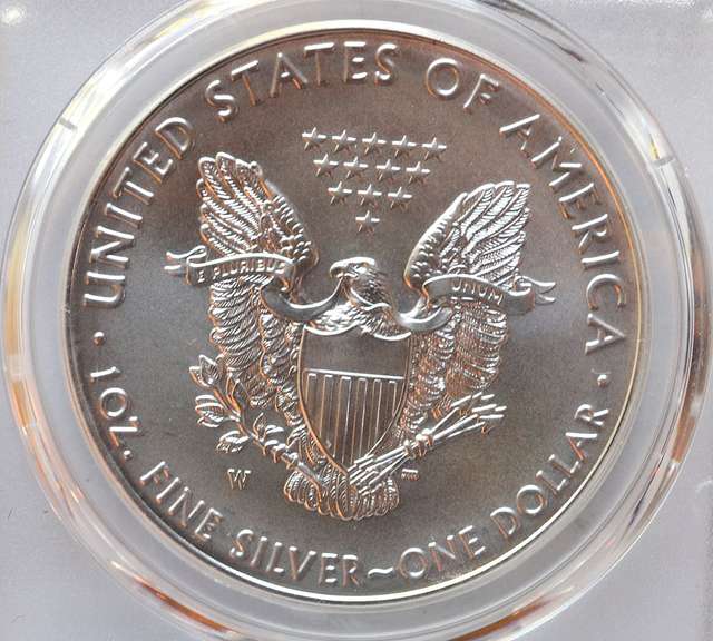 2016-W Burnished Silver Eagle, PCGS MS70