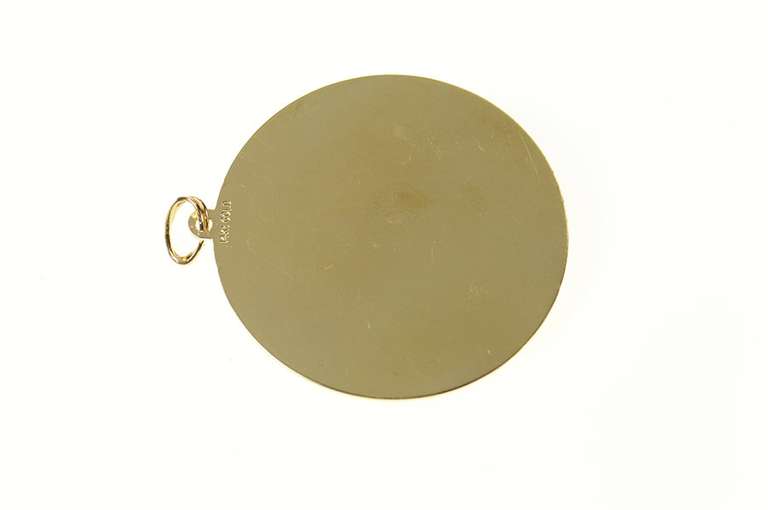 14K Yellow Gold 1960s Two Reasons for Happiness Children Charm/Pendant