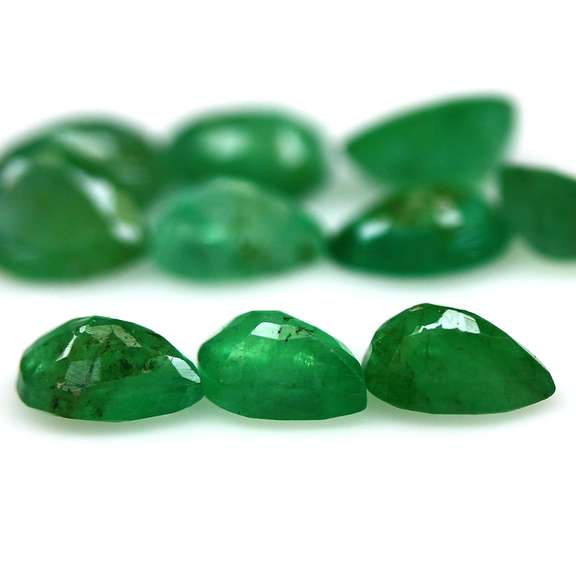 2.92ct 10pc Zambain Emerald set