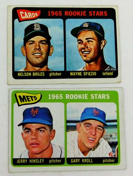 2 Topps 1965 Rookie Stars Baseball Cards