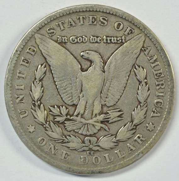Scarce key date 1890-CC Morgan Silver Dollar