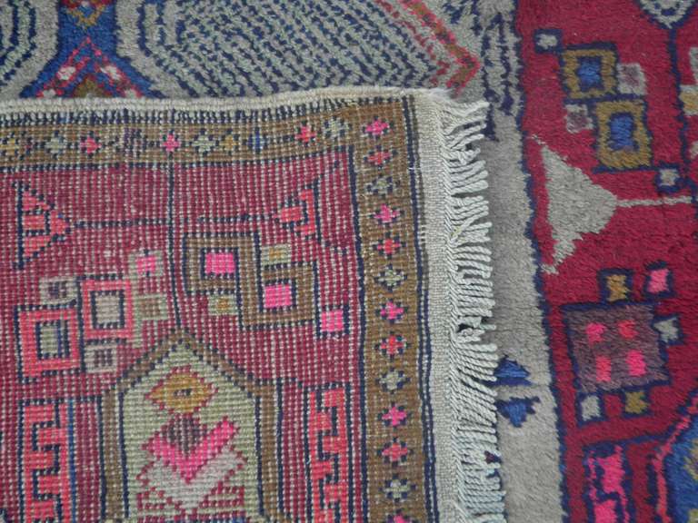 Handmade Shirvan Design 3.8x7.9