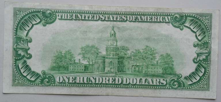 $ 100 New York 1929 Series National Currency Note