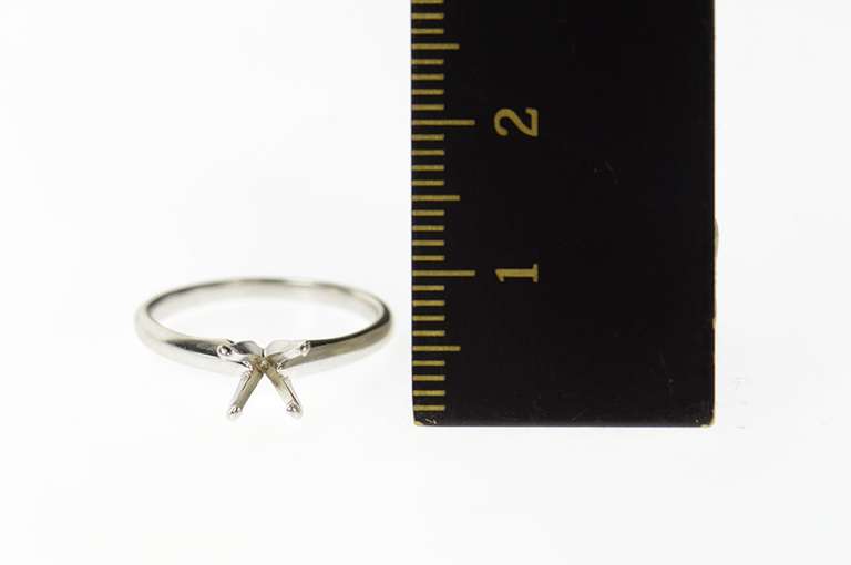 Platinum Classic Solitaire 5.8mm Engagement Setting Ring