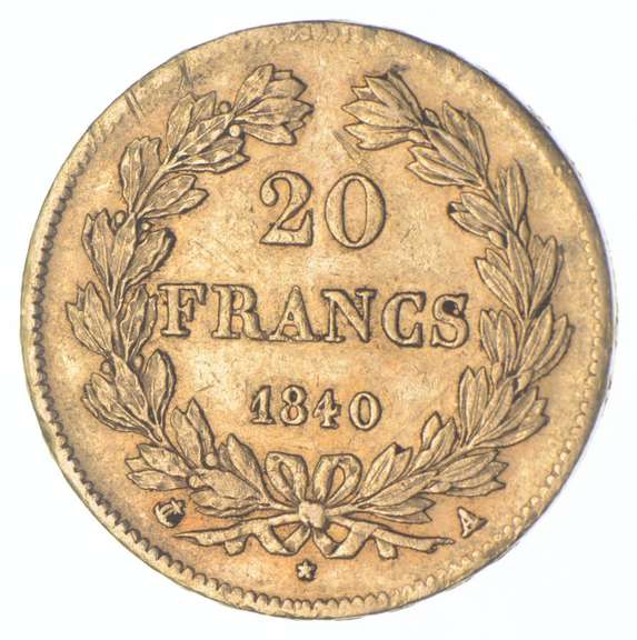 1840 France Gold 20 Francs